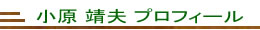 小原靖夫のプロフィール